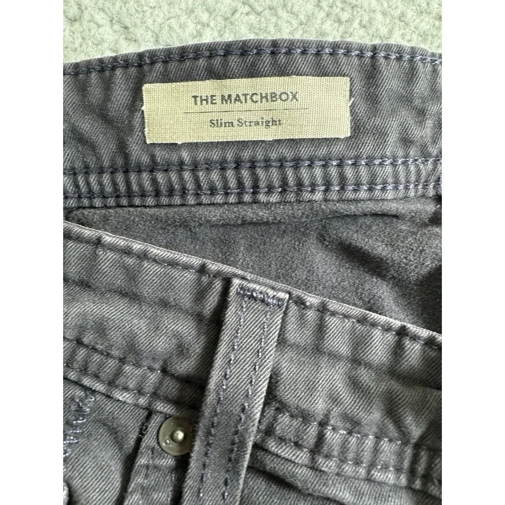Adriano Goldschmied The Matchbox Slim Straight Black Pants Mens 33x27 Chinos